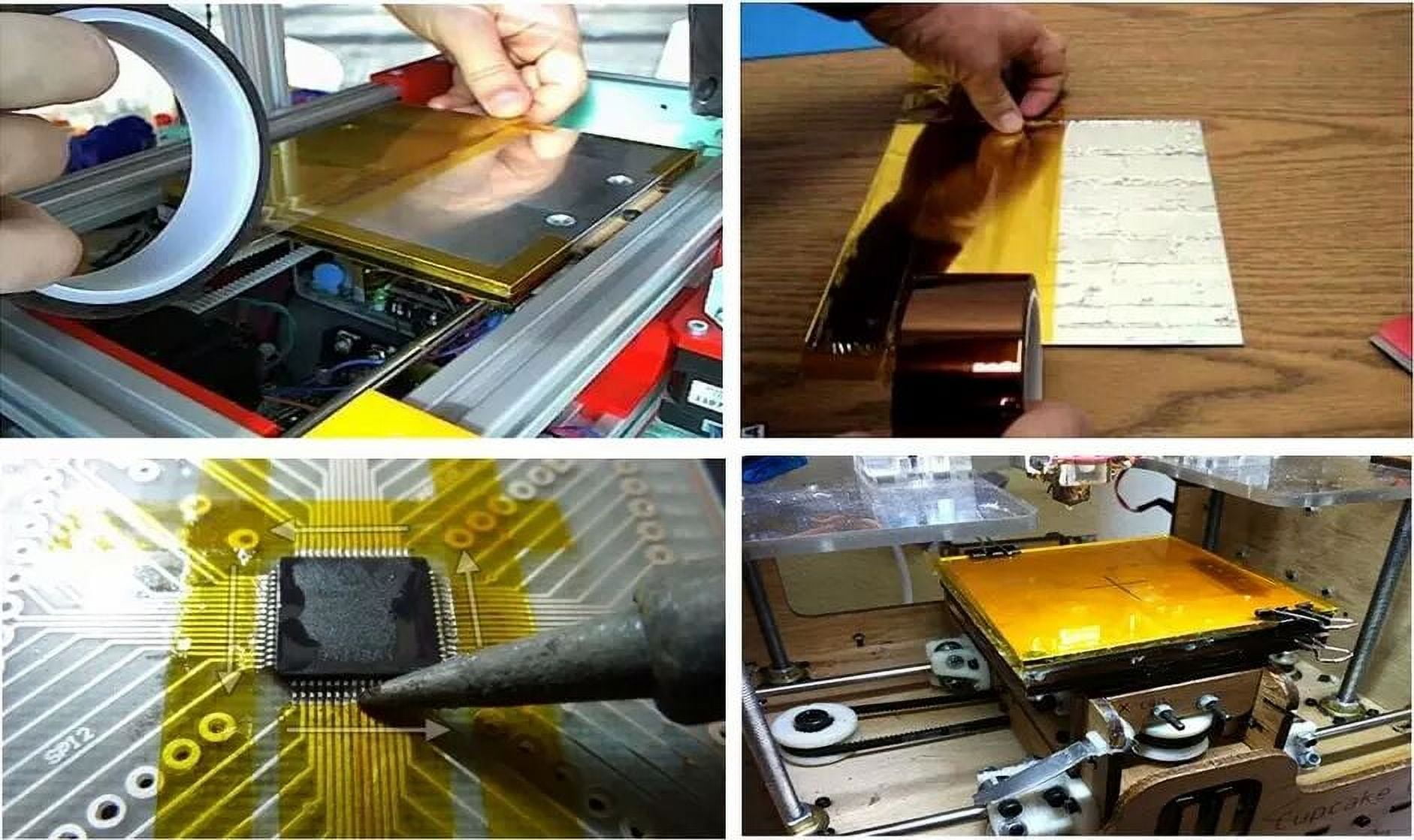 WOD Tape Kapton Tape 6 in. x 36 yd. Amber Polyimide High Temperature