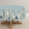 thumbnail image 1 of Mantel Horaldaily Easter 178 x 178 cm redondo de poliéster azul, 1 of 6