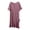 Purple# nightgowns for women, variant on Oksale Lightweight Nightgowns for Women Cozy Soft Short Sleeve Mini Night Dress Trendy Ruffle Trim Crewneck Sleepwear Black XL