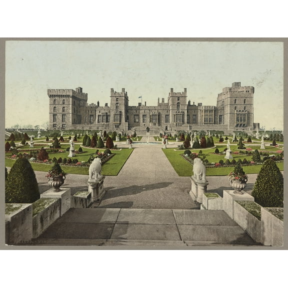 Windsor Castle. East Terrace Canvas Wall Art (20" x 30")