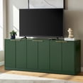 thumbnail image 3 of Hassch 6-Door Storage Cabinet, 67" Large Credenza, Modern Buffet Sideboard for Living Room, Dining Room, Kitchen, Hallway, Green, 3 of 8