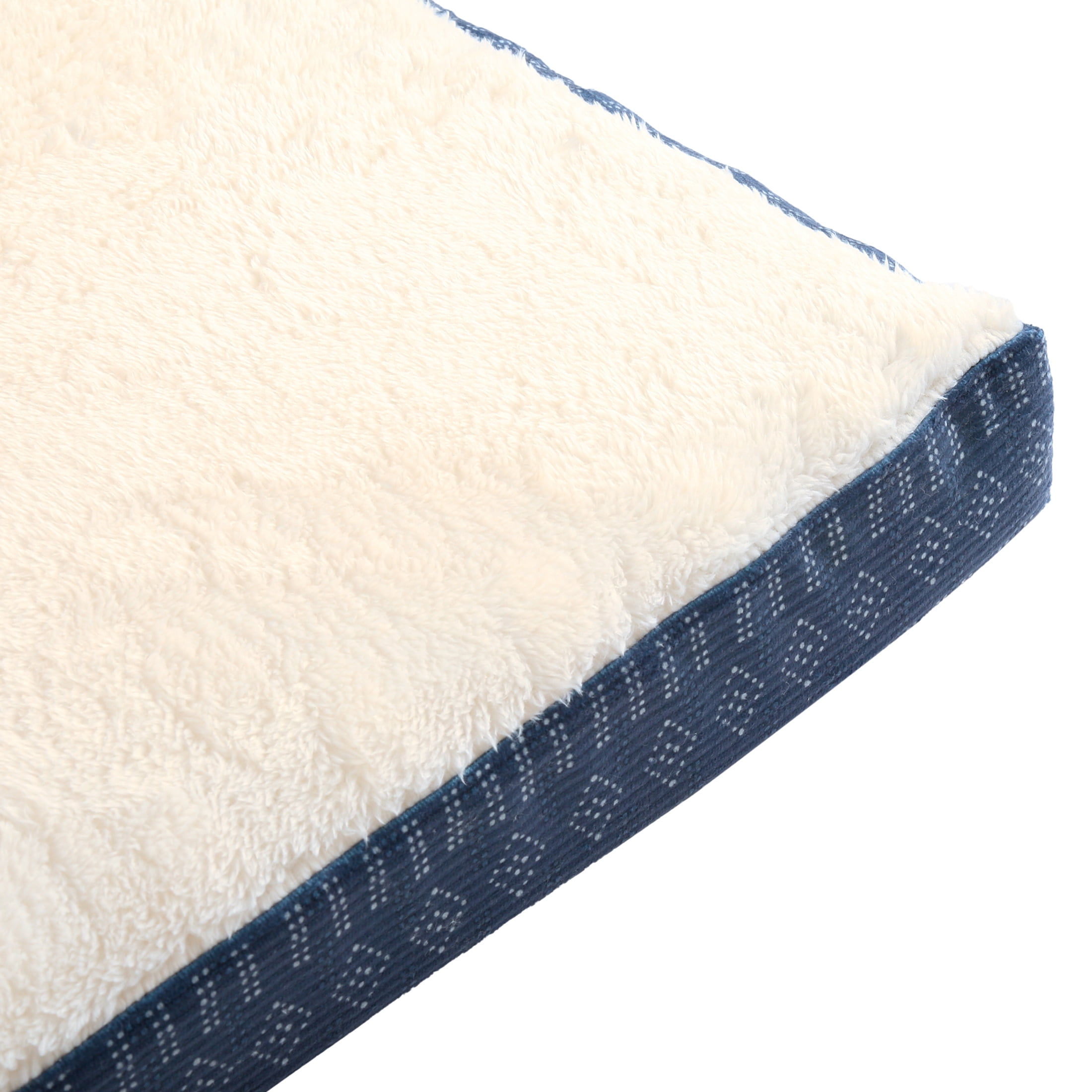 Vibrant Life Medium Orthopedic Foam Dog Bed for Medium Breeds, Medium, 28" x 20", Blue