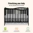 thumbnail image 3 of Dream On Me Chelsea 5-in-1 Convertible Crib, JPMA Certified, Black, 3 of 7