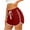 Red, variant on Hvot&aat Women's Summer Solid Color Shorts Mid Waisted Workout Yoga Shorts Quick Dry Beach Boardshorts with Pockets