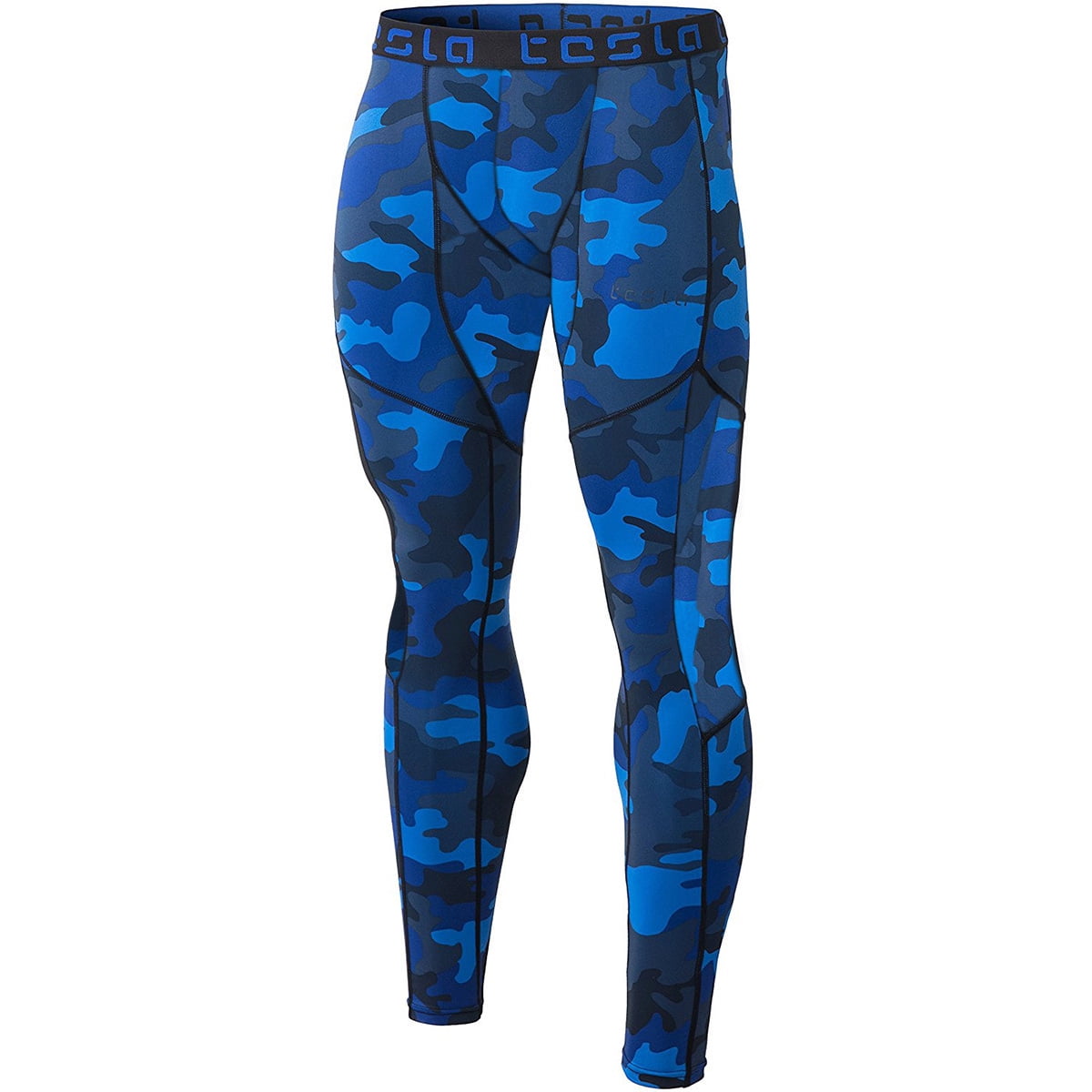 Tesla Tesla MUP19 ContourStitching Compression Tights Pants