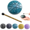thumbnail image 1 of Rain Drum For Outside Steel Tongue Drum Rain Chime Rain Drum Instrument For Outside Steel Tongue Drum Rain Chime Steel Tongue Drum 3 Inches 6 Notes Mini Handpan Dru, 1 of 1