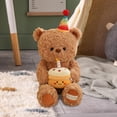 thumbnail image 1 of Juguete de peluche, figura de muñeco de peluche, muñeco de peluche de dibujos animados coleccionable, juguete de peluche para niños, adultos, familia Oso, 1 of 8