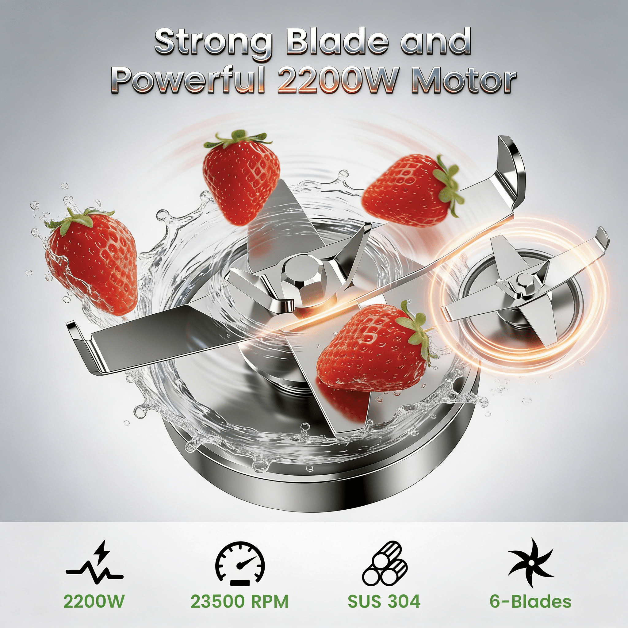 XUTUMM 68oz Commercial High Speed Blender with Self-Cleaning, Overheat Protection & Touch Screen Control, Soundproof Cover, 110V Compatible for Home & Commercial Use