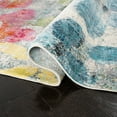 thumbnail image 5 of SAFAVIEH Lillian Camille Abstract Area Rug, Blue/Yellow, 8' x 8' Round, 5 of 7