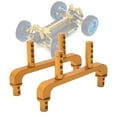 thumbnail image 1 of Actualizar la de cáscara  RC 1:18 Publicar accesorios Modelo Piezas de repuesto Metal DIY 2 Piezas s de cáscara para W dorado Hugo  Piezas de coches RC, 1 of 10
