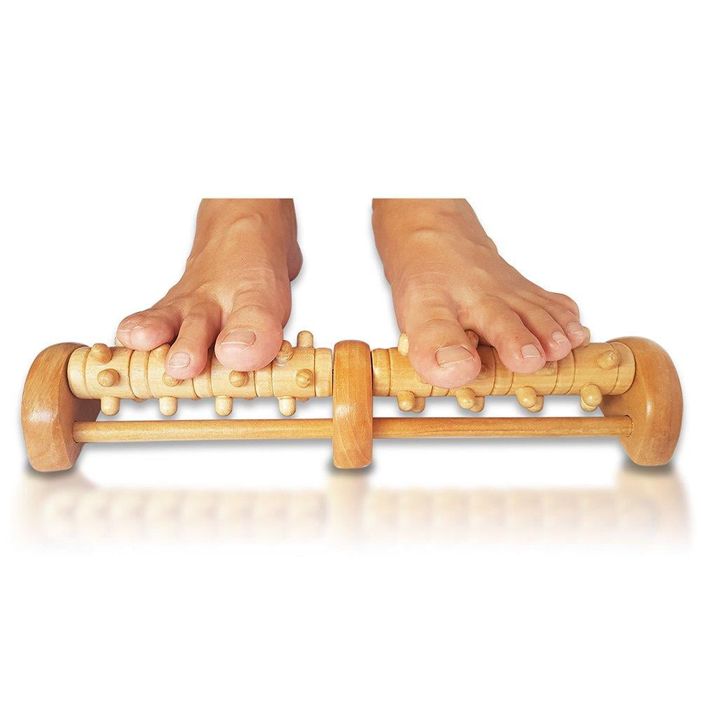 TheraFlow Deep Tissue Foot Massager Roller (Dual Foot). Plantar Fasciitis & Pain Relief. Shiatsu