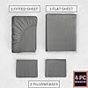 thumbnail image 2 of DSM Fabrics Full Bed Sheets - 4 Pcs Bedding Sets Full - Soft Brushed Microfiber Fabric - Deep Pockets Bed Sheets - Cooling Sheets - Wrinkle & Fade Resistant - Room Decor - (Full, Light Gray), 2 of 7