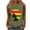 Green, variant on ZQUUVOU Tank Top For Women Casual Round Neck Ruffle Hem Tops (Olive Green,L)