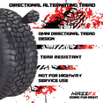 thumbnail image 4 of MASSFX 23x11-10 Front or Rear Tire on PIT VIPER Gun Metal Gray Wheel Kit for Golf Carts, All-Terrain (ATV), Utility-Task (UTV), & Side-by-Side (SxS) Vehicles-OEM for Kawasaki Mule - 23x11x10, 4 of 9
