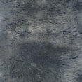 thumbnail image 4 of Safavieh Sheep Skin Rug Collection Animal Boho, Contemporary, Hand Made Steel Blue Runner Rugs, 2' x 6', 4 of 5