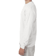 thumbnail image 5 of Hanes Men's Beefy-T Long Sleeve T-Shirt, Comfortable Crew Neck Classic Fit Tee, White, S, 5 of 5
