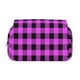 thumbnail image 2 of Disketp Purple Black Buffalo Plaid Estuche de Lápices de Doble Capa con Tapa Abatible y Cremallera, Organizador Escolar para Adolescentes y Adultos, 2 of 7