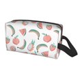 thumbnail image 2 of Goofa Fruit Printed Toiletry Bag with Handle,Large Capacity Travel Makeup Cosmetic Bag for Women, Carry on Airport Airline Compliant Bag, 2 of 9