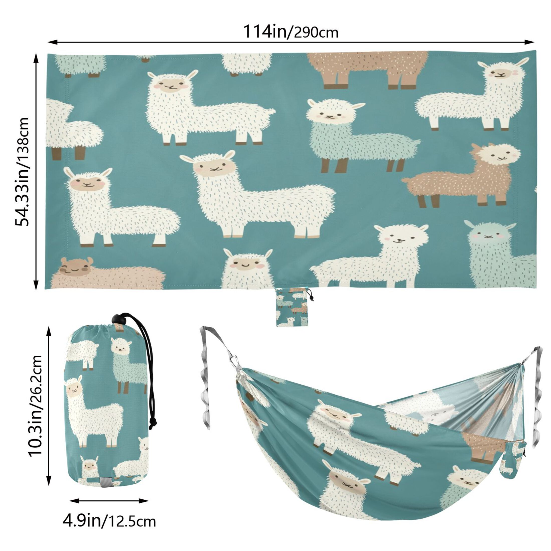 Hammock Camping Hammock Nylon Portable Hammock Travel Camping Hammock Super Cute Lamb