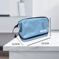 thumbnail image 3 of Portable Square Bag Wash Pouch Organizer Case Cosmetic Pouch Cosmetic Cases Large Capacity Travel Storage Bag Storage Bag Storage Toiletry Bag Makeup Bags Cosmetic Bag BLUE, 3 of 8