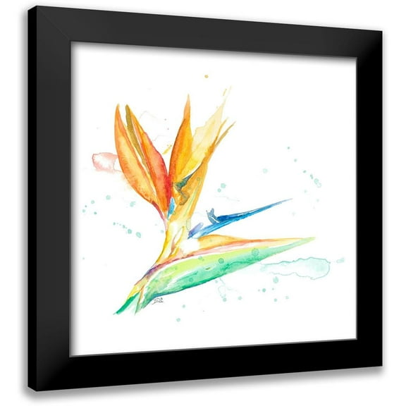 Pinto, Patricia 12x12 Black Modern Framed Museum Art Print Titled - Bird of Paradise II