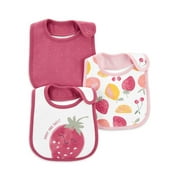 Carter's Child of Mine Baby Girl Cotton Bib, 3-Pack