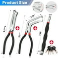 thumbnail image 6 of Fabulas 4Pcs Electrical Disconnect Pliers, 60 Degree Straight Electrical Connector Pliers, Separator Pliers for Electrical Wiring, Plug Disconnect Pliers Set Rapid Automotive System Removal Tool, 6 of 7