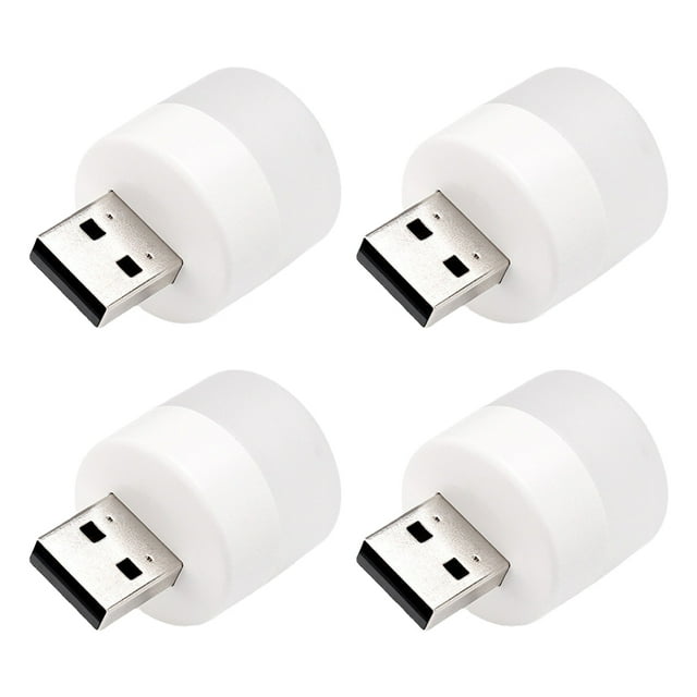 ColoMX 4 unids luces USB por noche enchufe creativo en LED luz nocturna Mini USB LED luz