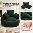 thumbnail image 5 of 5FT Oversized Round Memory Foam Floor Bean Bag Chair with 3 Matching Pillows, 5 of 7