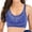 Blue, variant on FUTATA 1/3 Pack Sports Bras For Women Comfort Everyday Sleep Bra Padded Full Coverage Bras Seamless Wireless Workout Running Gym Yoga Bras-Lace Front Cross Side Buckle
