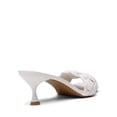 thumbnail image 3 of DREAM PAIRS Sandalias de Tacón Bajo Blancas de PU Talla 6, 3 of 4