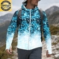 thumbnail image 5 of Men's UPF 50+ Sun Protection Lightweight Full Zip Camo Hoodie Jacket Long Sleeve Fishing Hiking Performance Shirt, 5 of 8