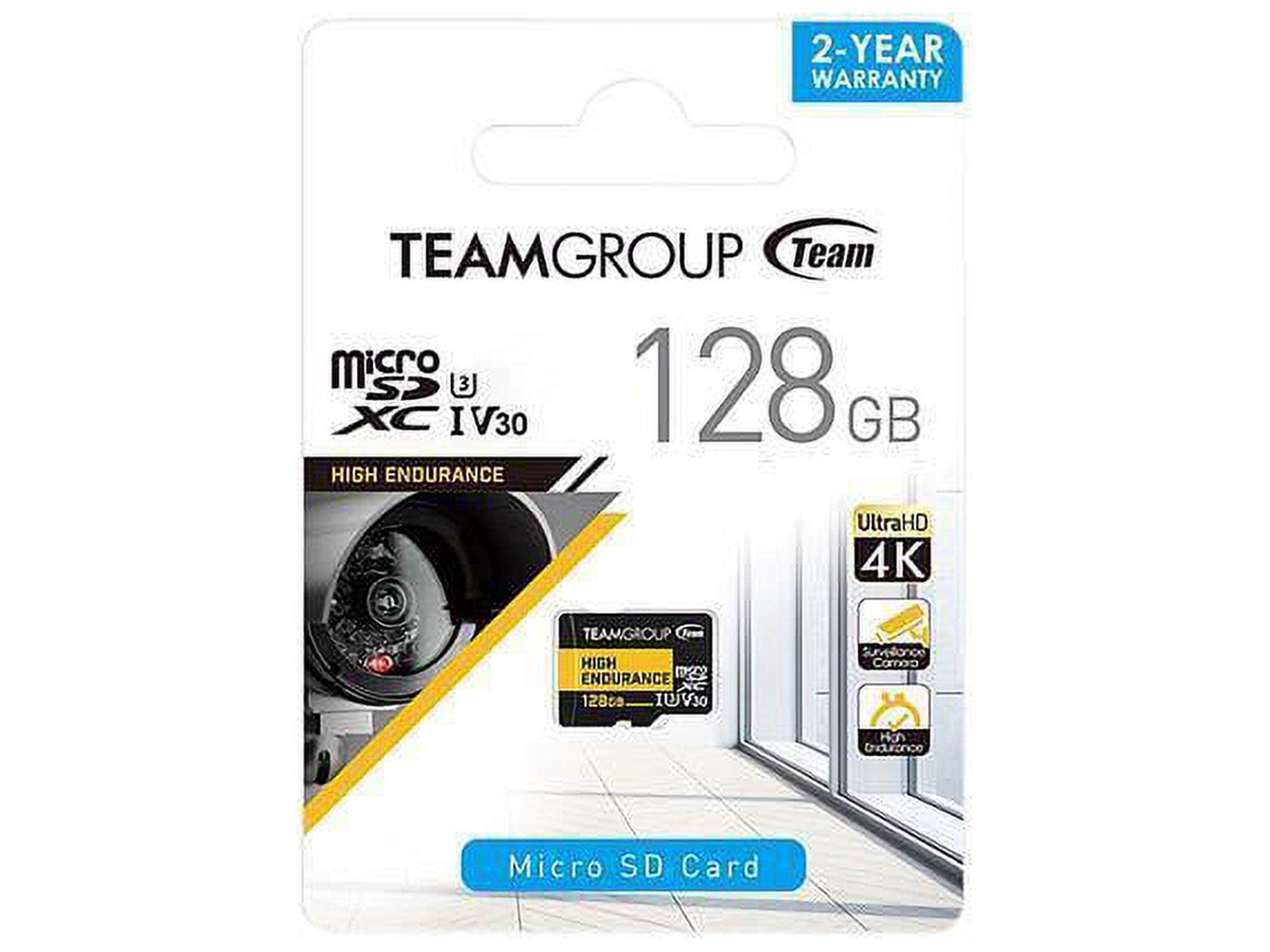 Team Group Inc THUSDX128GIV3002 High Endurance MicroSD Card 128GB