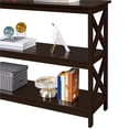 thumbnail image 6 of Yaheetech 42″W X Design Console Table w/ 2 Open Shelves, Espresso, 6 of 12
