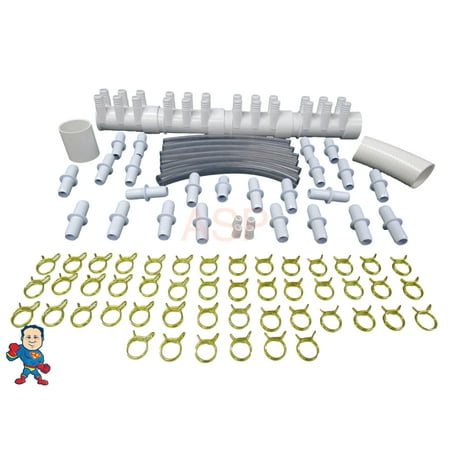 Manifold Hot Tub Spa Dead End (24) 3/4 Outlets with Coupler Kit Video How To
