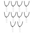 thumbnail image 2 of Huepoe 10 Pcs Unisex Necklace Fish Bone Pendant Alloy Korean Wax Thread Daily Occasion Jewelry Valentines Birthdays Anniversaries Gift Necklace for Families, 2 of 8
