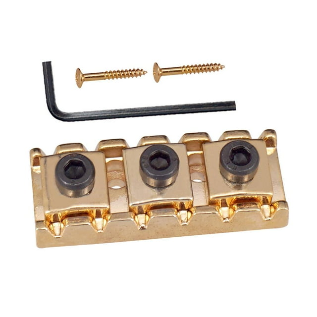 De Aleación De Zinc Tuerca De Bloqueo Con Llave Para Puente Tremolo 43mm - Oro, shamjiam Tuerca de bloqueo para cuerdas de guitarra