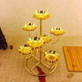 thumbnail image 4 of serony Vintage Style Candle Stand Buddha Ghee Lamp Holder Light Home Decoration, 4 of 8