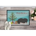 thumbnail image 2 of Caroline's Treasures BB9308MAT Vietnamese Pot-Bellied Pig Christmas Door Mat, Indoor Rug or Outdoor Welcome Mat 18x27, 2 of 4