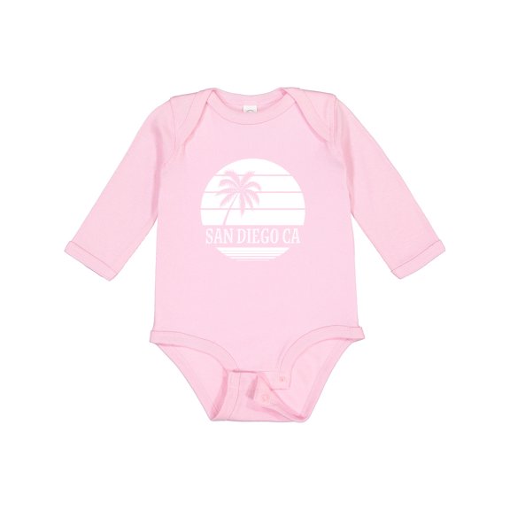 Inktastic San Diego California Beach Boys or Girls Long Sleeve Baby Bodysuit