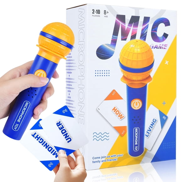 ATG Mic Jeu de Fête Karaoké - Real Mic - Défi de Chant Hilarant pour Familles et Amis avec 260 Paroles de Chansons - Parfait pour Soirées Jeux et Fêtes d'Anniversaire 8 Ans (2-10 Joueurs)