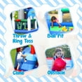 thumbnail image 4 of Action Air Bounce House, Inflatable Bouncer with 30 Pit Ball, Bouncy Castle with Blower for Kids 3-10 Years, 4 of 6