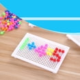 thumbnail image 3 of LEEYNEER Creative DIY Mosaic Toy Plug-In Mosaic Game Puzzle Mosaic Pegboard Educational Toy for Children, 3 of 7