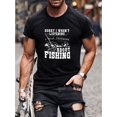 thumbnail image 1 of Camisetas con estampados divertidos de pesca y esloganes, camisetas casuales, camisetas cómodas de manga corta, ropa de verano para hombre, camisetas deportivas de ocio., 1 of 5