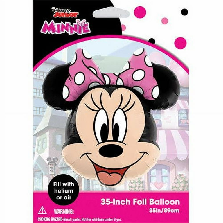 Disney Large MINNIE MOUSE PINK FOIL BALLOONS 3rd Birthday Party