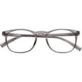thumbnail image 3 of M+ Glasses Adult Plano Blue Light Lens Injection Unisex Frames, Parker, Grey Crystal, 51.0 - 21.0 - 141, with Case, 3 of 5