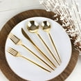 thumbnail image 4 of Novelty Modern Flatware Cutlery Disposable Plastic Gold Combo Set 32 Pieces, 4 of 4