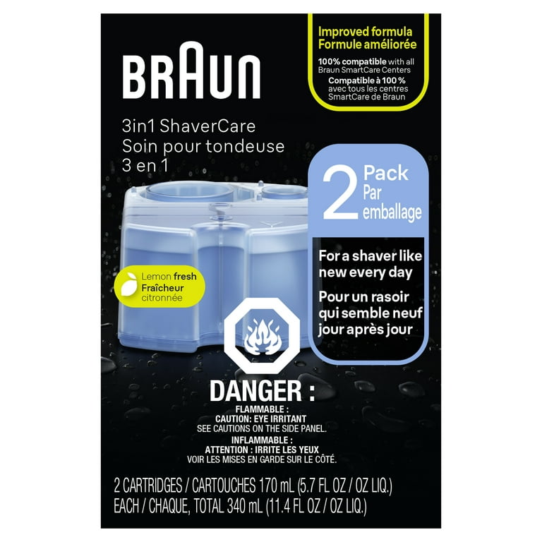 BRAUN Clean And Renew Pack de 4 Recharge De Cartouches Pour Rasoir