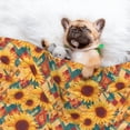 thumbnail image 3 of Yiaed Diamond Bohemian Sunflower Print Dog Blankets-Cat Blanket Washable for Couch Protection,Puppy Blanket, Soft Plush Reversible Throw Furniture Protector-Large, 3 of 8