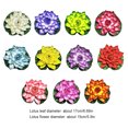 thumbnail image 2 of BrowQuartz Artificial Lotus Replacement Simulation Outdoor Garden Park Pond Pool Photography Fake Water Lily Flower Decor Green, 2 of 6